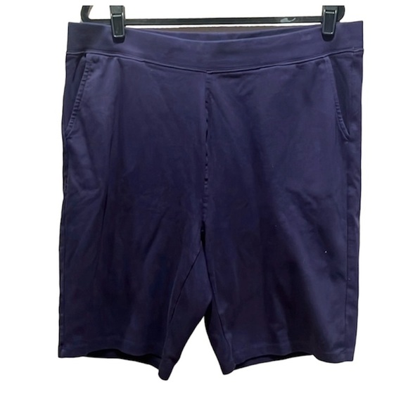 Coldwater Creek Women’s Blue Knit Shorts Size 1X - Picture 1 of 7
